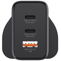 Hedonic 3 Port PD 3.0 45W GAN Pro 迷你插牆式充電器 81063 黑 / 81064 白 Hedonic 3 Port PD 3.0 45W GAN Pro 迷你插牆式充電器 81063 黑 / 81064 白