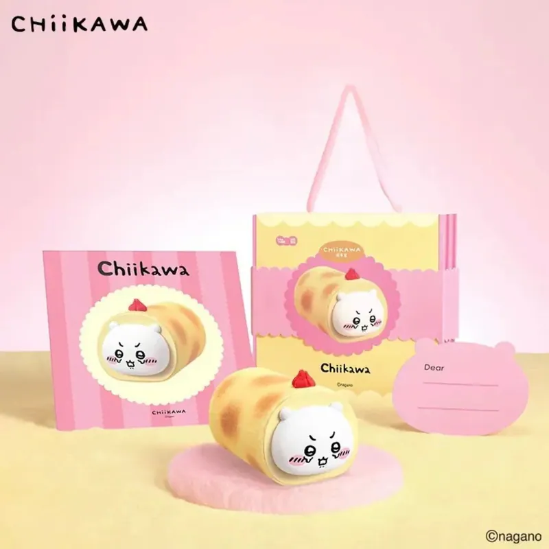 MarTUBE x Chiikawa 蛋糕卷造型 暖手寶 MarTUBE x Chiikawa 蛋糕卷造型 暖手寶