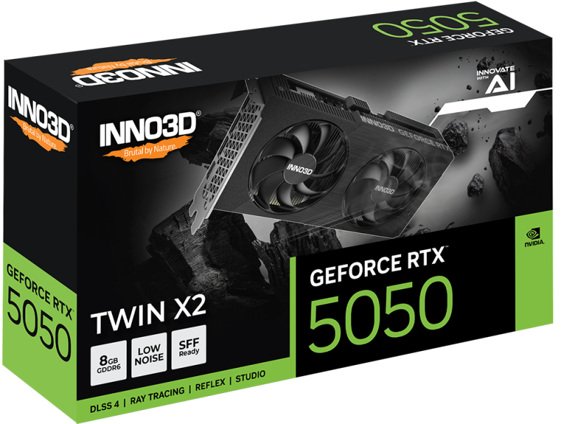 INNO3D GeForce RTX™ 5050 TWIN X2 8GB  [現金/轉數快優惠 $2380]