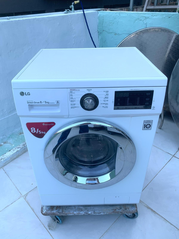 落單即減$500👈限時優惠中♻️ 洗衣機 LG 樂金 WF-CN1408MW 前置式2合1洗衣乾衣機 8公斤 1400轉 可櫃底/嵌入式安裝 二手電器