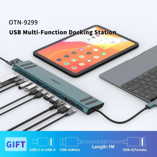 Onten 16 in 1 USB Multi-function Docking Station OTN-9299