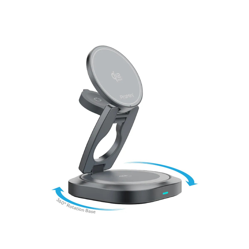 Magic-Pro ProMini MagW5R 35W Qi2.2認證 磁吸三合一360°摺疊式無線充電座 (連火牛) Magic-Pro ProMini MagW5R 35W Qi2.2認證 磁吸三合一360°摺疊式無線充電座 (連火牛)