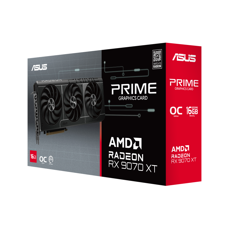 ASUS Prime Radeon™ RX 9070 XT 16GB GDDR6 OC Edition ASUS Prime Radeon™ RX 9070 XT 16GB GDDR6 OC Edition
