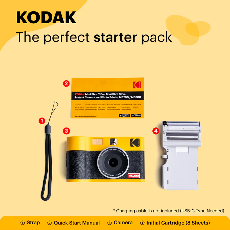 KODAK Mini Shot 2 Era Instant Camera and Photo Printer