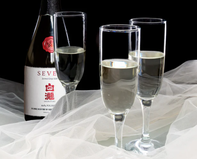 白瀧SEVEN 純米吟醸 60％（越淡麗60％精米、瓶燗１火入れ、純米吟醸無濾過原酒）720ml  (門市現金優惠價減$ 270)