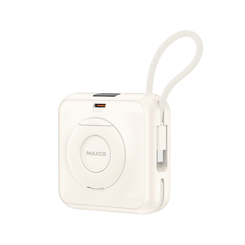 MAXCO Mini MagSafe 支架磁吸無線充電池10000mAh CCC認證 MP65