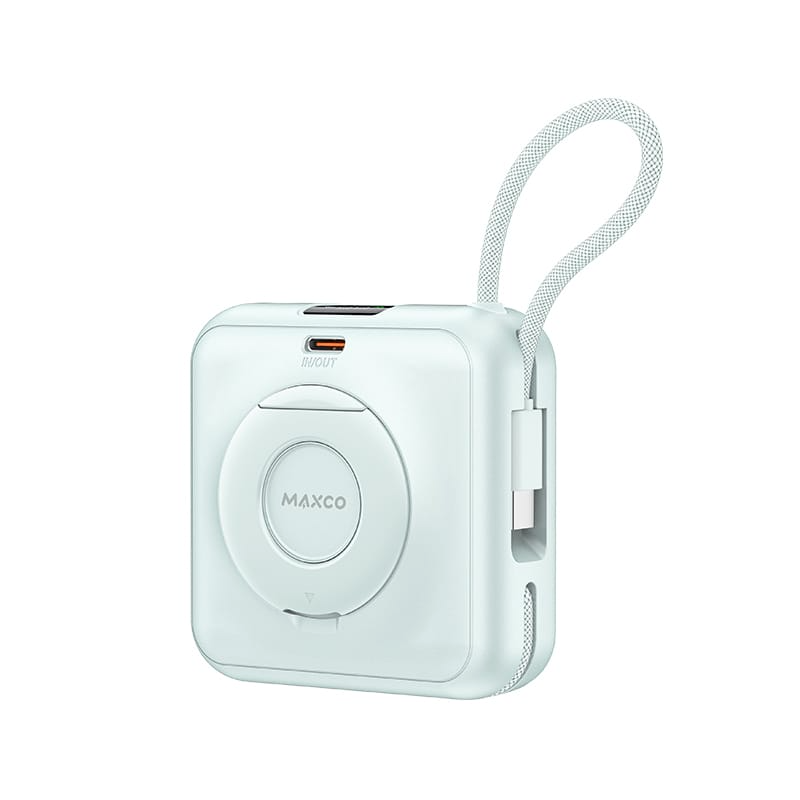 MAXCO Mini MagSafe 支架磁吸無線充電池10000mAh CCC認證 MP65