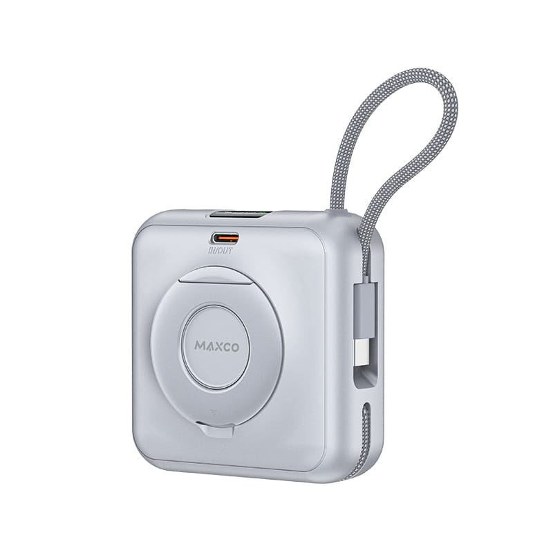 MAXCO Mini MagSafe 支架磁吸無線充電池10000mAh CCC認證 MP65