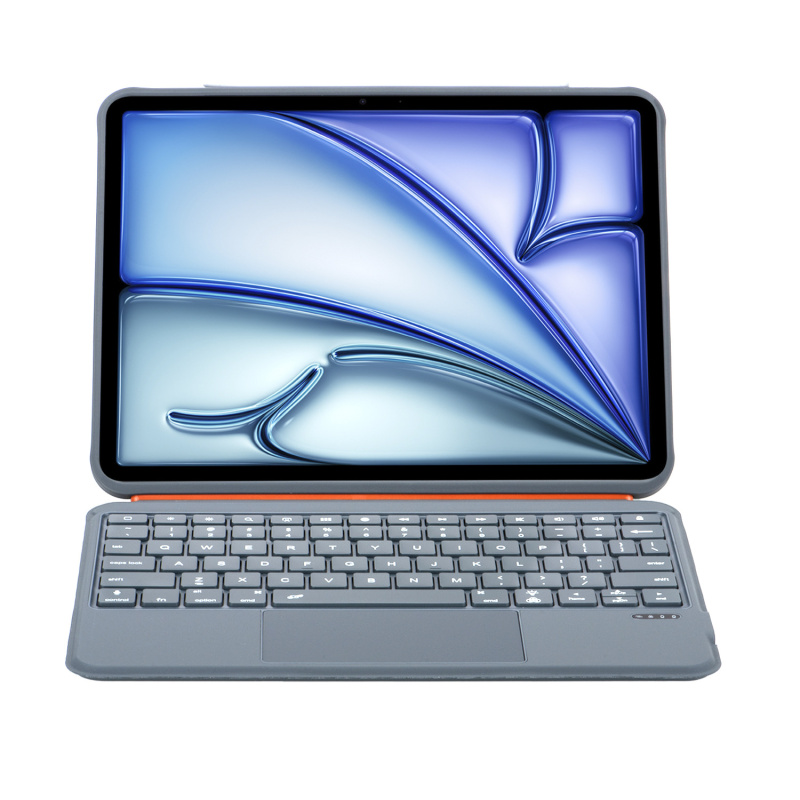 可直立抗彎曲 iPad Air 11 吋 (第 7 代，2025，M3) 可拆式防摔鍵盤保護殼