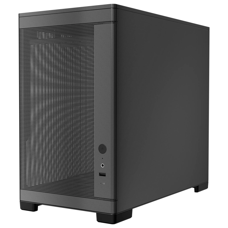 Okinos Minimal Art 4 Compact MicroATX PC Case - BLACK