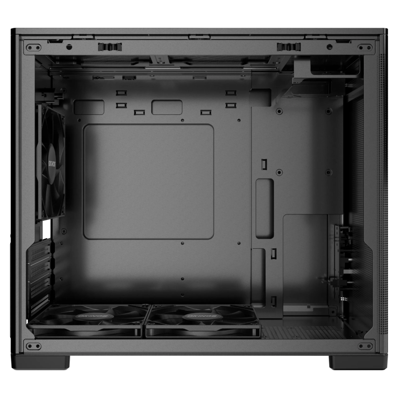 Okinos Minimal Art 4 Compact MicroATX PC Case - BLACK