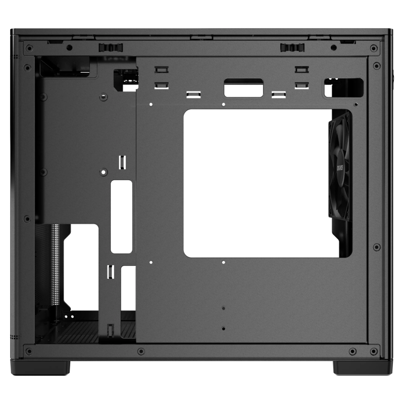 Okinos Minimal Art 4 Compact MicroATX PC Case - BLACK