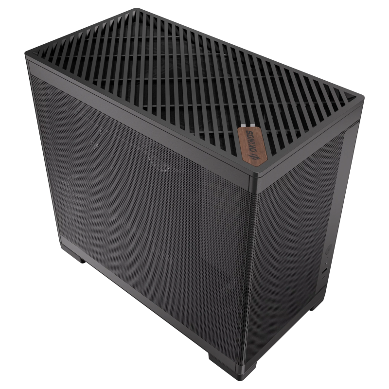 Okinos Minimal Art 4 Compact MicroATX PC Case - BLACK