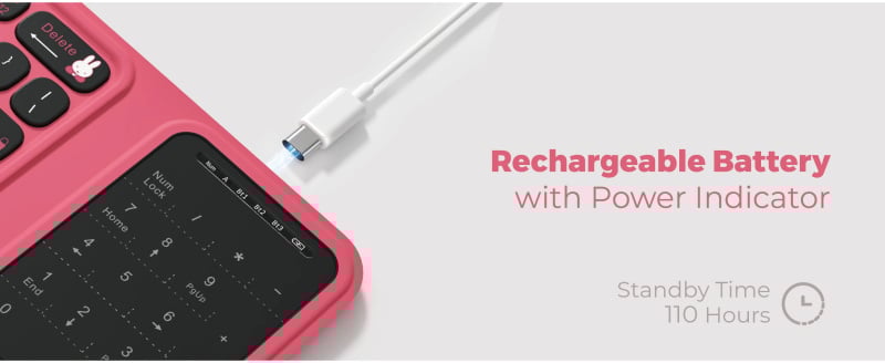 miffy 三折式藍牙鍵盤