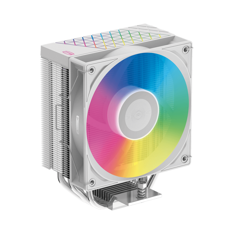 PCCOOLER RT400 TCL FULL ARGB 4-HeatPipe Single Tower Air CPU Cooler ( Black / White )