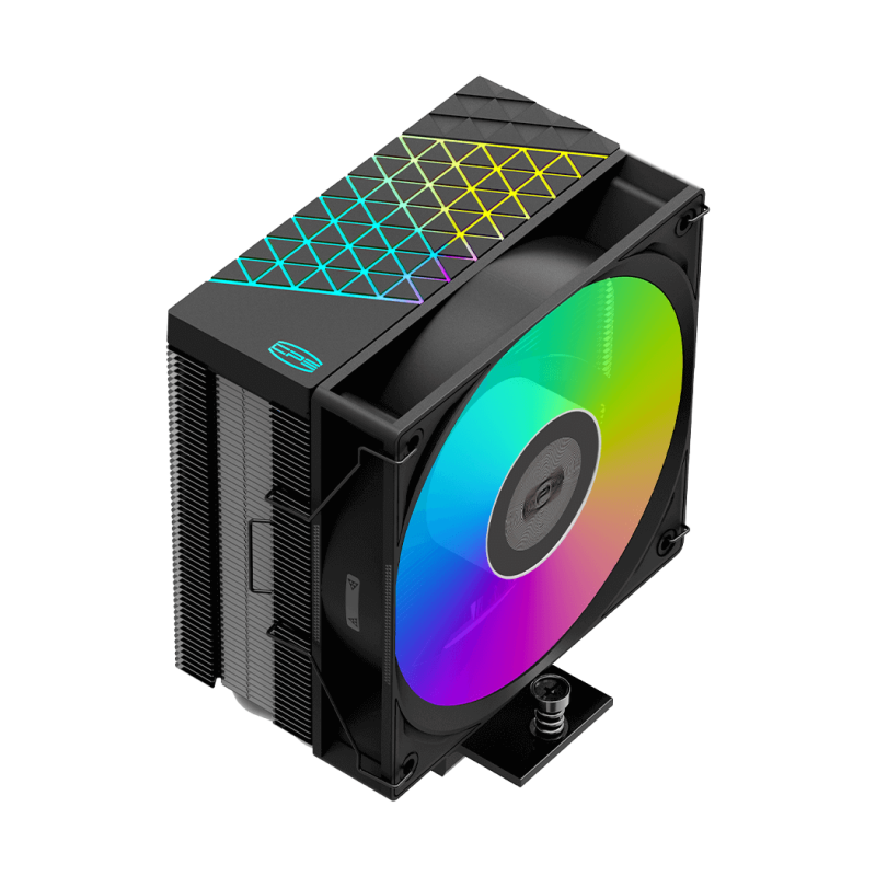PCCOOLER RT400 TCL FULL ARGB 4-HeatPipe Single Tower Air CPU Cooler ( Black / White )