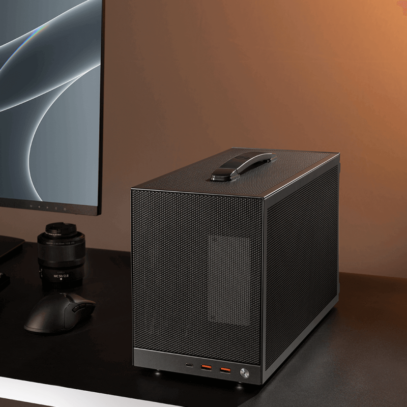 PCCooler K101 MESH iTX Case ( Black / White )