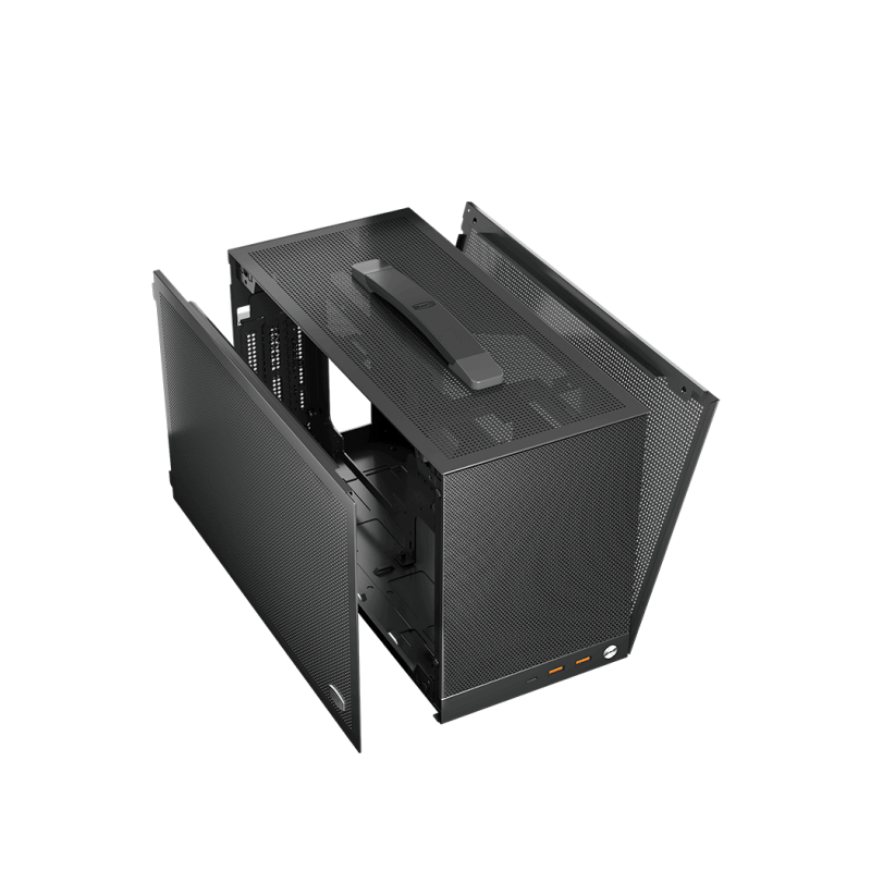 PCCooler K101 MESH iTX Case ( Black / White )