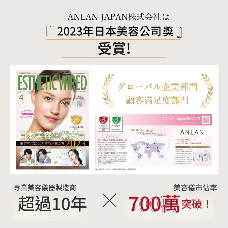 日本ANLAN - LED 充電發熱柔性光子面膜罩 AGZMZ31-04E｜彩光面罩｜LED面罩｜光療面膜儀｜光療面罩 【香港行貨】