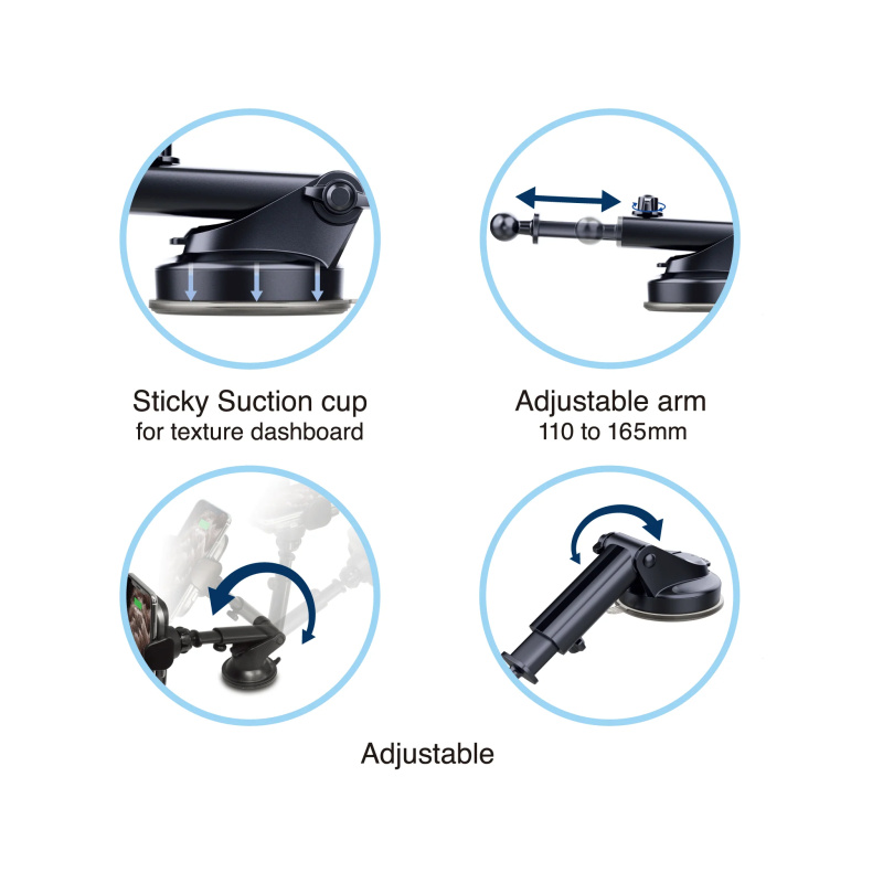 CAPDASE FLEXI II Sport Car Mount Telescopic Arm Pro-141 HR00-STF211-141