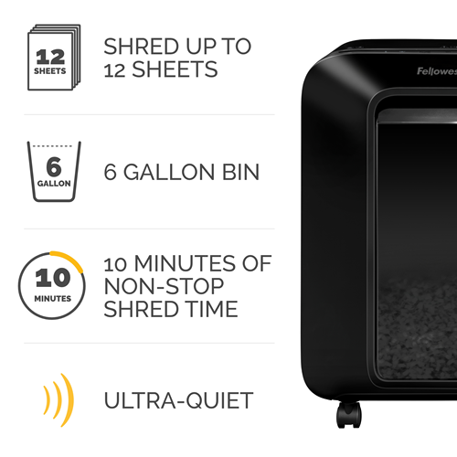 Fellowes Powershred®LX65 粒狀 (4x40mm) 10張 碎紙機