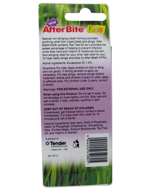 After Bite - 美國製造 蚊咬速效止痕膏 (兒童配方)｜兒童｜幼兒｜寶寶｜防蚊｜皮膚痕癢｜皮膚紅腫｜殺菌｜消炎｜止痕｜天然｜AF-1080