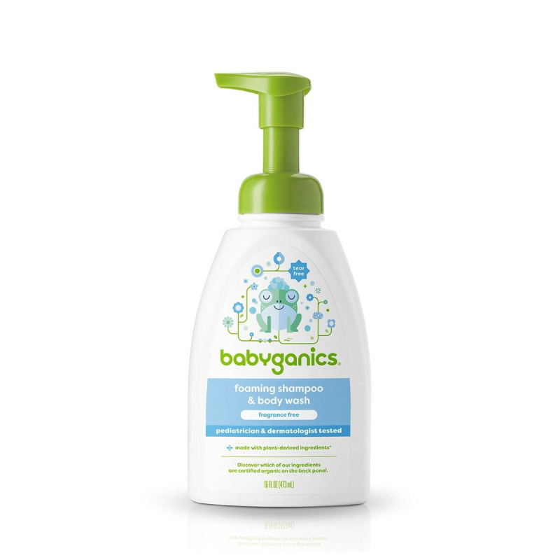 Babyganics - 兒童洗髮及沐浴露473ml &nbsp;(無香味) BG-01385 | 溫和 | 沐浴露｜洗頭水｜滋潤｜防敏洗｜兒童｜洗髮｜天然【香港行貨】
