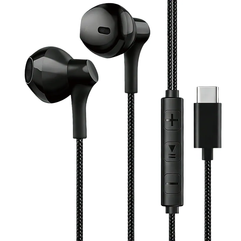 Hedonic USB-C Braided Flat Earphone 81078