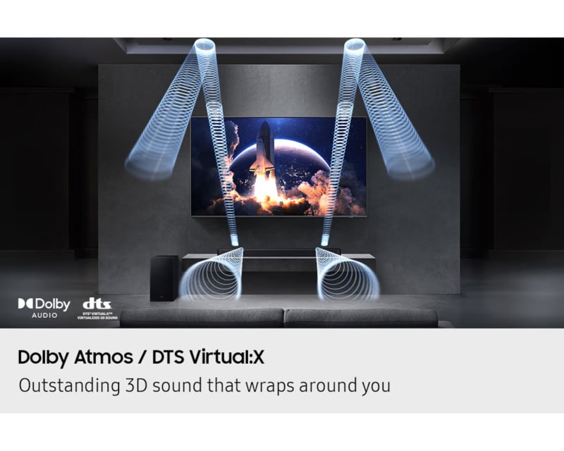 Samsung三星 Q-series Soundbar HW-Q600F 3.1.2 ch 配重低音喇叭 (2025) [HW-Q600F/ZK]