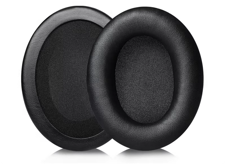 Replacement Earpads for HyperX Cloud II/III/Mix/Alpha/Cloud Flight/Stinger 2 Headphones, Black Faux Leather, 1對蛋白皮耳套耳罩