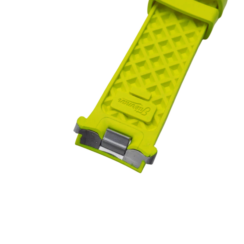 22mm 黃色FKM氟橡膠快拆 IWC 代用膠帶 合適 IWC Aquatimer