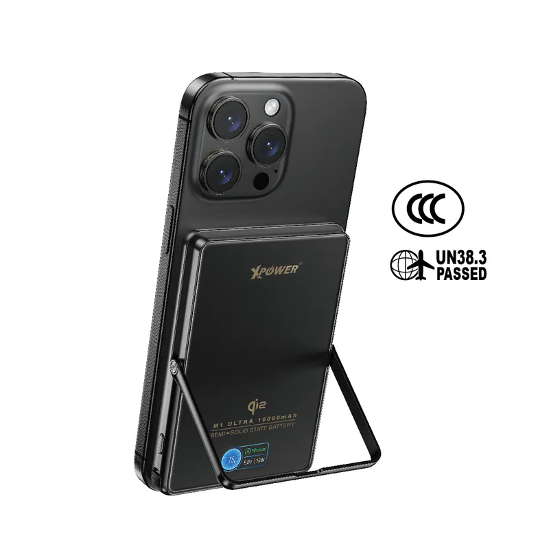 XPower M1 Ultra 半固態3C版 Qi2 Magcharge TFT 彩屏顯示磁吸行動電源 (3C認證) 10000mAh