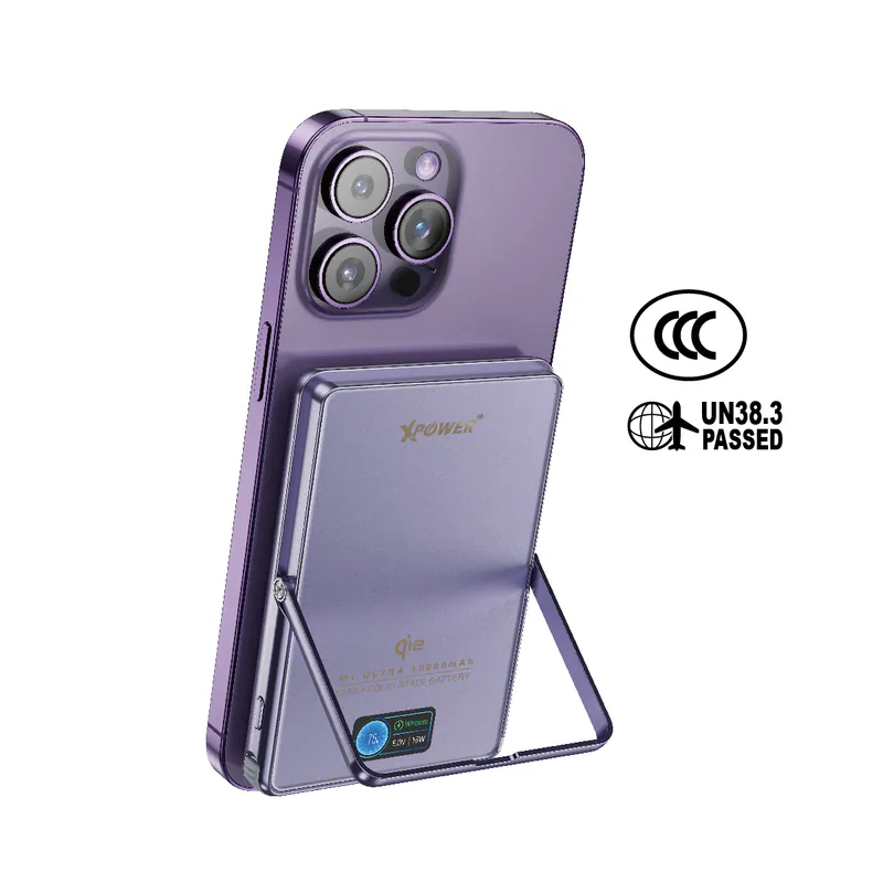 XPower M1 Ultra 半固態3C版 Qi2 Magcharge TFT 彩屏顯示磁吸行動電源 (3C認證) 10000mAh
