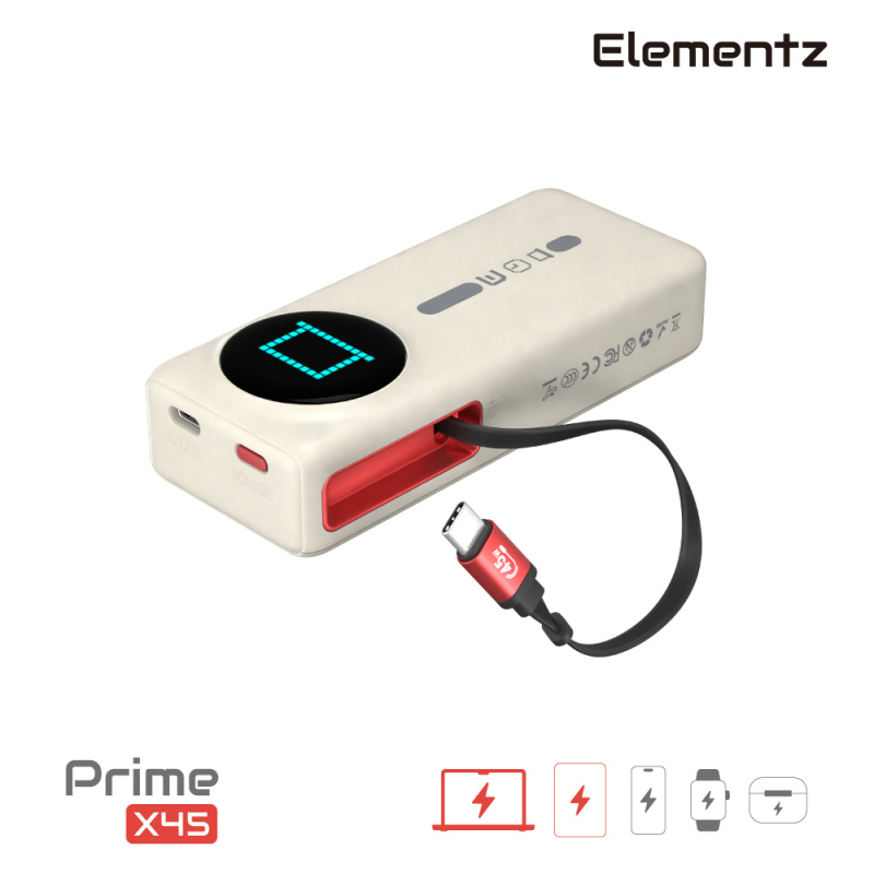 Elementz MagPrime X45 行動電源 (CCC認證) 10000mAh PMP-X45