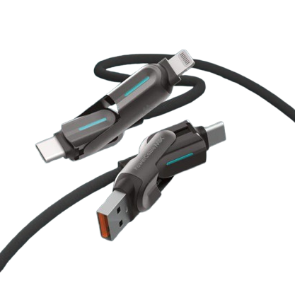 Savewo 救世 PowerCable MIX 240W PD3.1 救世 4合1 極速充電線 (1.2m) ACLC212 Savewo 救世 PowerCable MIX 240W PD3.1 救世 4合1 極速充電線 (1.2m) ACLC212