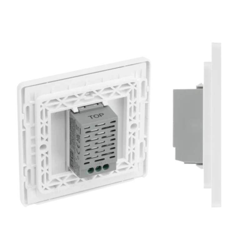 英國品牌 BG Evolve 輕觸式-雙控 1 位調光器 PCDCLTDM1W 主掣 + PCDCLTDS1W 副掣 (共 2 件) Pearlescent White 珠光白-香港代理