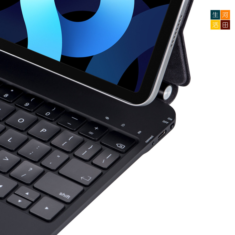 iPad 11吋 / 10.9吋 (第十代) 磁吸背光鍵盤保護套 (2025型號適用) - 無延遲靜音按鍵