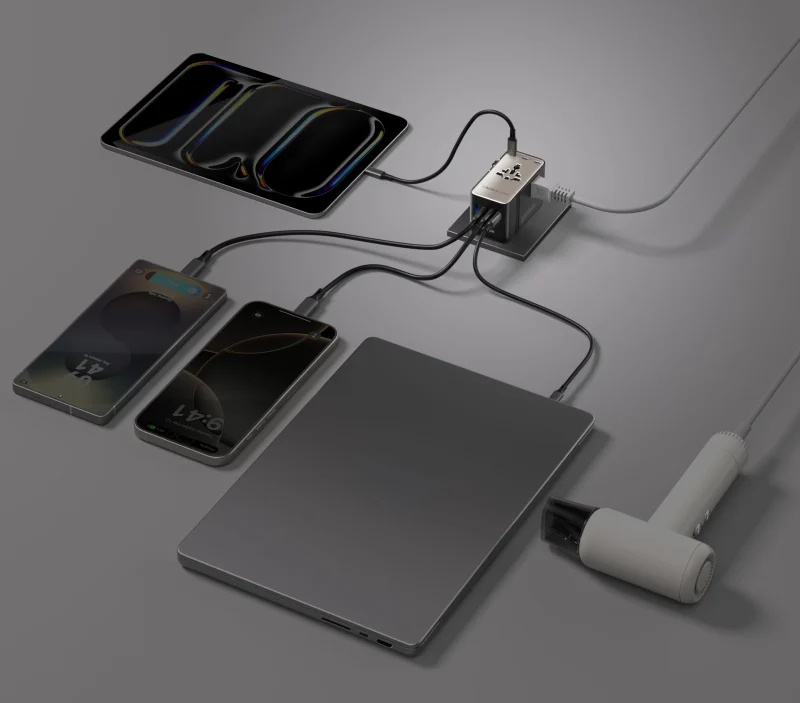 MOMAX 1-World² 205W 七接口雙 AC 旅行充電插座 UA28