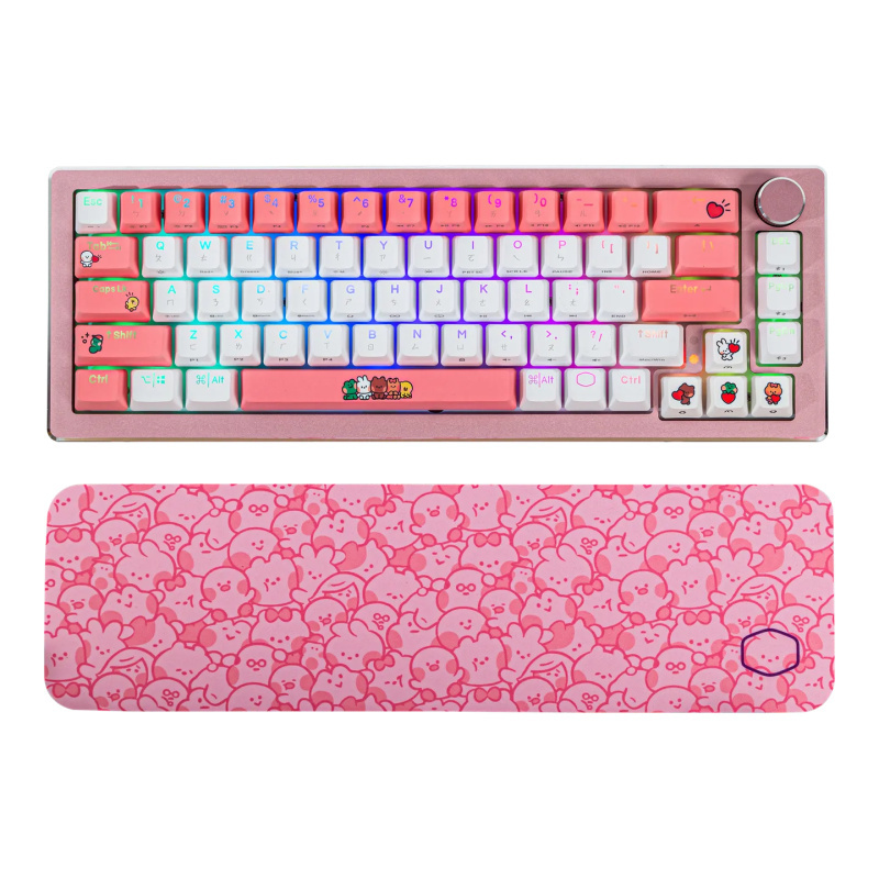 [Code後$562] Cooler Master Line Friends Minini 限定版無線電競滑鼠鍵盤套裝 (CK721 + MM712)