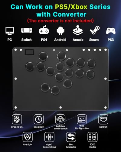 COSMOX HAUTEPAD T16 PRO V2 (HITBOX) 全按鍵格鬥搖桿 (T16-PRO-V2)