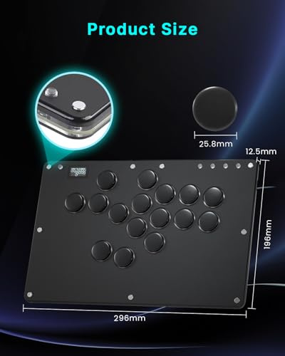 COSMOX HAUTEPAD T16 PRO V2 (HITBOX) 全按鍵格鬥搖桿 (T16-PRO-V2)