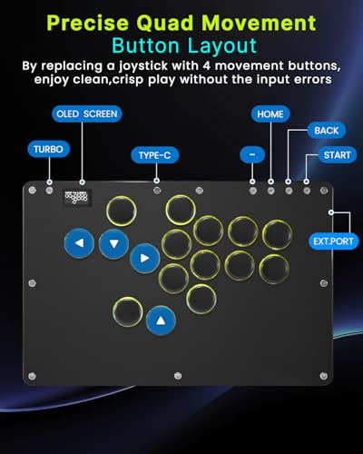 COSMOX HAUTEPAD T16 PRO V2 (HITBOX) 全按鍵格鬥搖桿 (T16-PRO-V2)