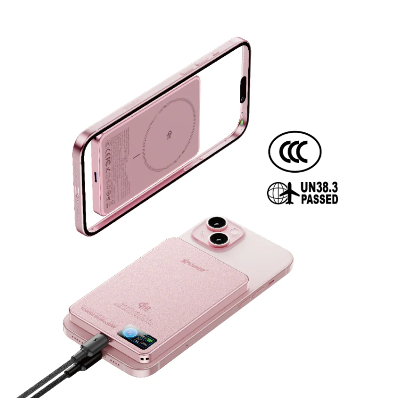(3C可追溯二維碼) XPower Qi2.2 25W/30W MagFlight10 M17 鋁合金半固態TFT彩屏顯示磁吸行動電源 (3C認證) 10000mAh