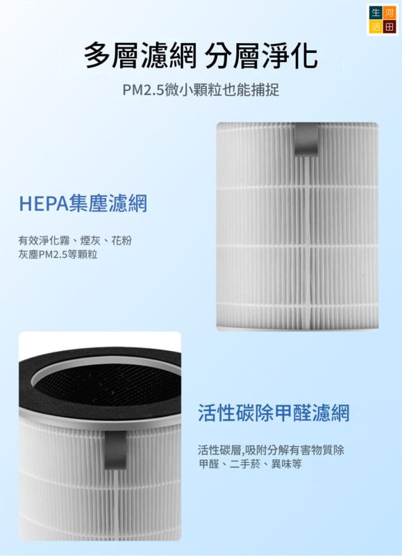 小米空氣清新機6適用 非原廠代用複合濾網 2件裝 AC-M34-SC