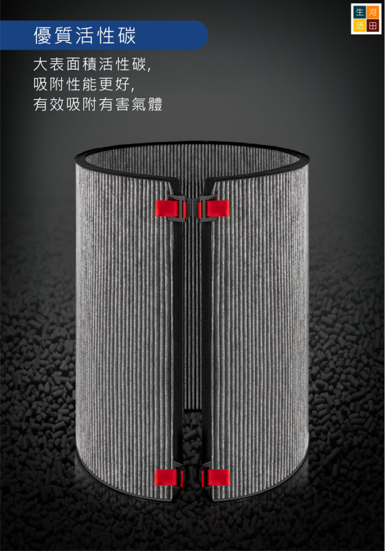 適配Dyson BP03 BP04 BP06 副廠代用HEPA及活性碳濾網套裝 (1套2件)