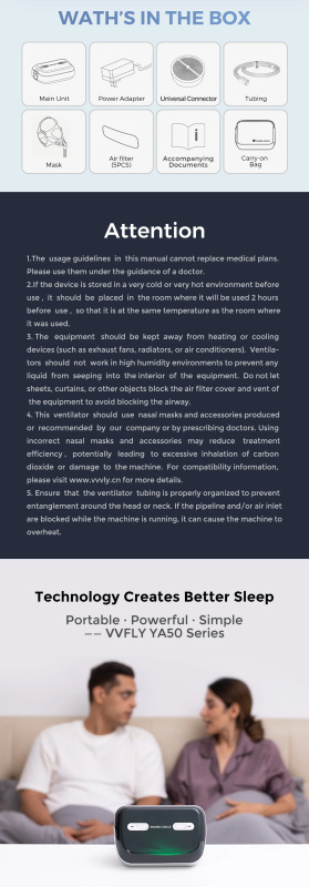 [全港免運] Snore Circle 智能監察便攜自動睡眠呼吸機 YA50 Pro
