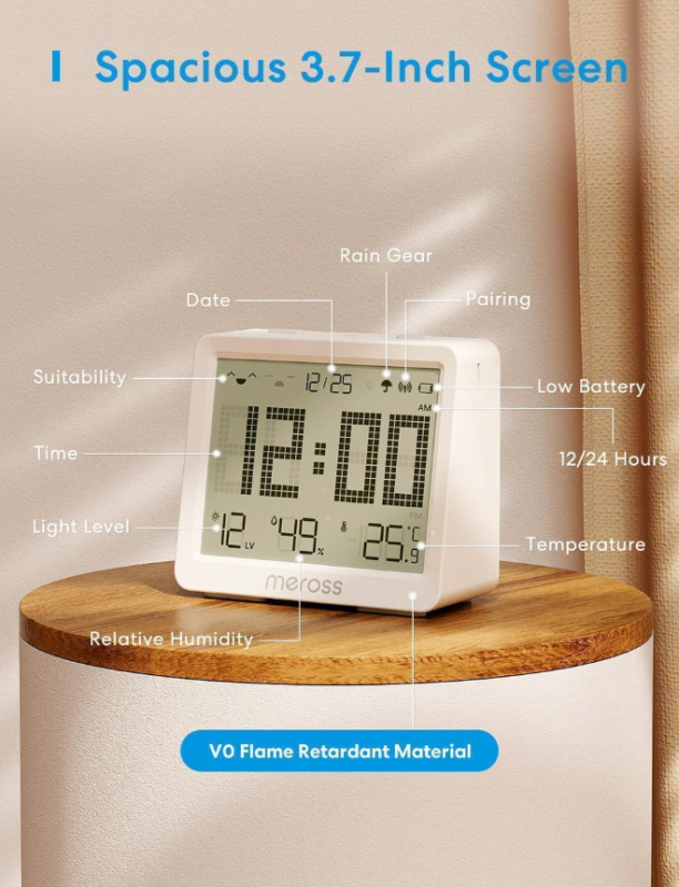 Meross Smart Temperature and Humidity Sensor MS130-EU Meross Smart Temperature and Humidity Sensor MS130-EU