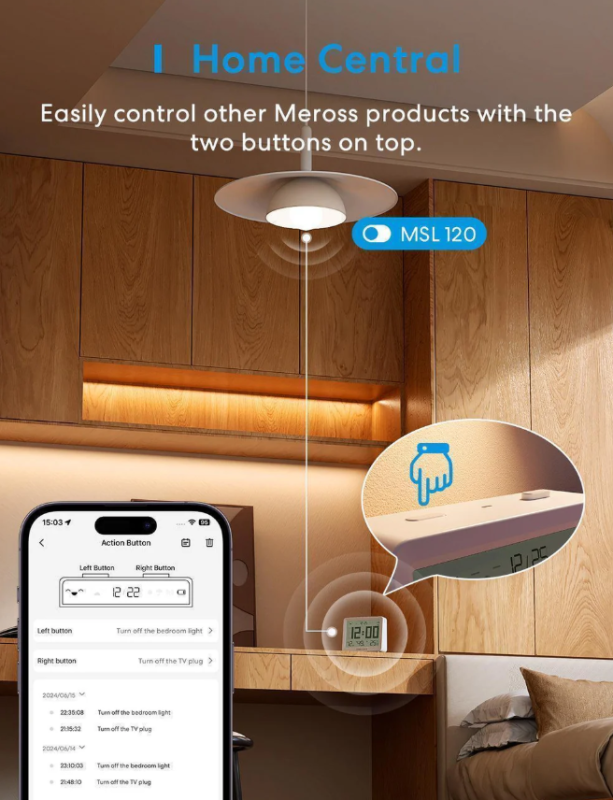Meross Smart Temperature and Humidity Sensor MS130-EU Meross Smart Temperature and Humidity Sensor MS130-EU