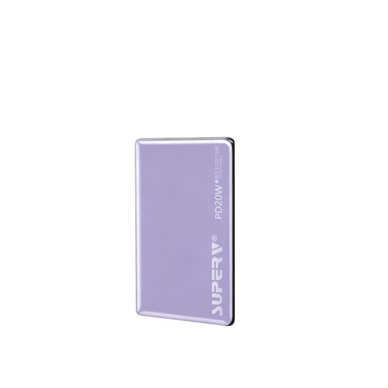 [CCC認證+QR] SuperV 極致超薄磁吸行動電源 5000mAh PD20W [PB05] #0.7超薄輕巧 #MagSafe磁吸【母親節x父親節】