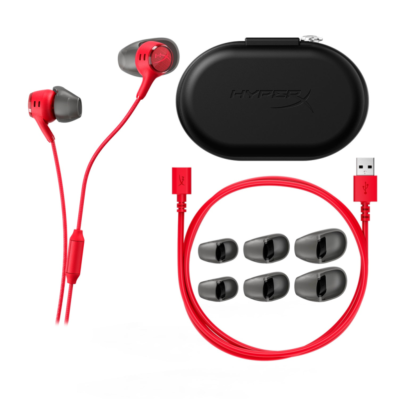 HyperX Cloud Earbuds III S 入耳式遊戲耳機 (Type‑C) &nbsp;BN7S1AA（黑色），BN7S2AA（紅色）